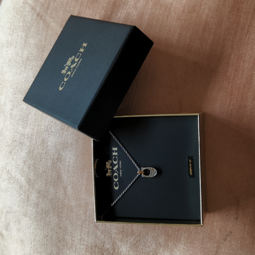 Coach "C" Necklace (New with tags)